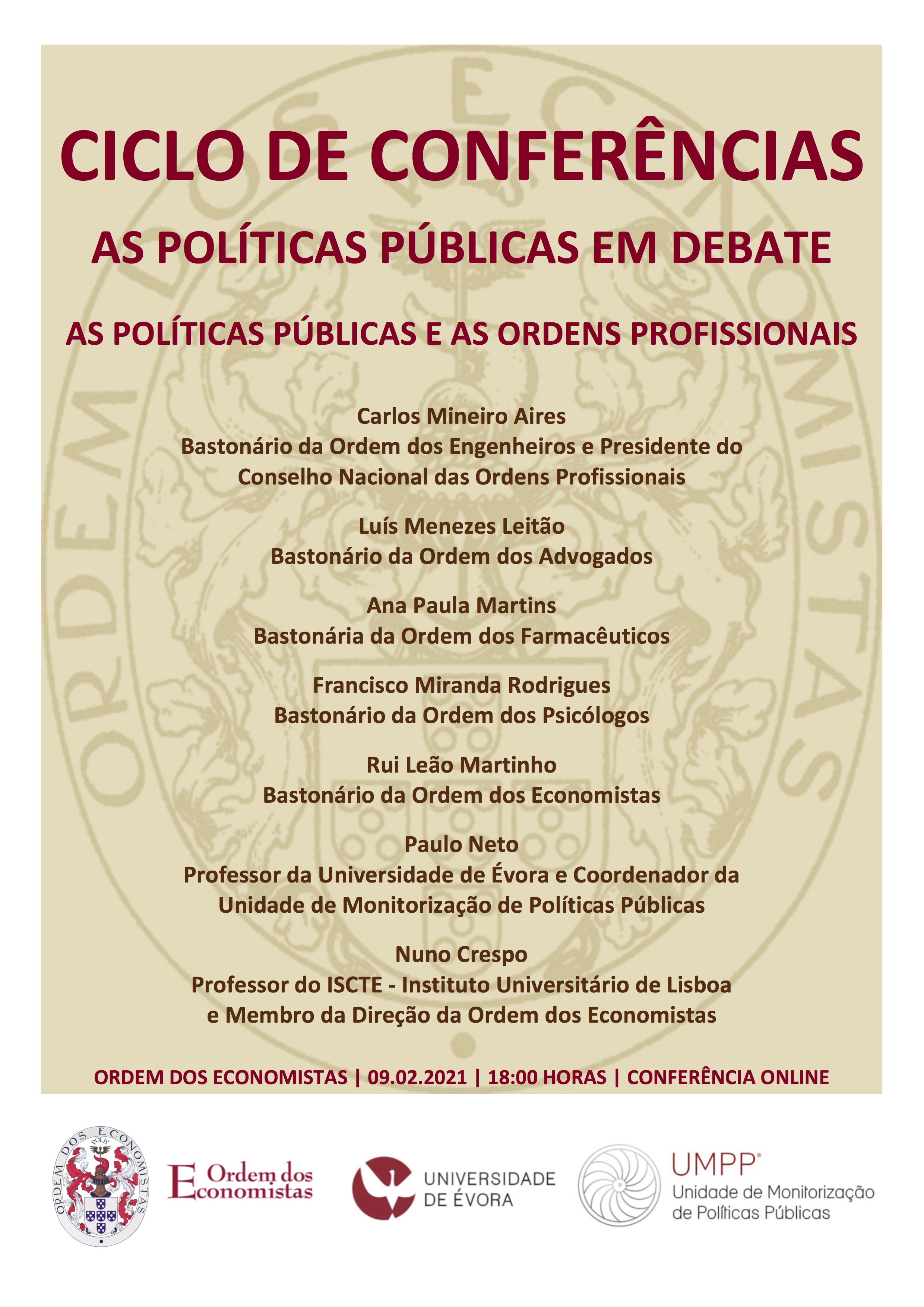 Ordem dos Economistas: Evento - As Políticas Públicas e as Ordens ...